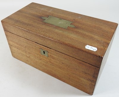 Lot 128 - An early 19th century mahogany tea caddy