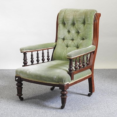 Lot 258 - A Victorian armchair