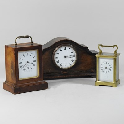 Lot 111 - An early 20th century brass cased carriage clock