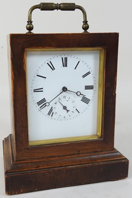 Lot 111 - An early 20th century brass cased carriage clock