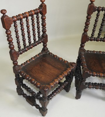 Lot 11 - A pair of 17th century chairs