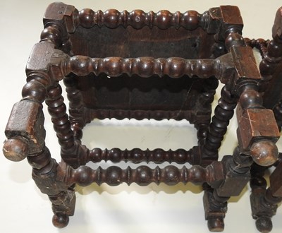 Lot 11 - A pair of 17th century chairs