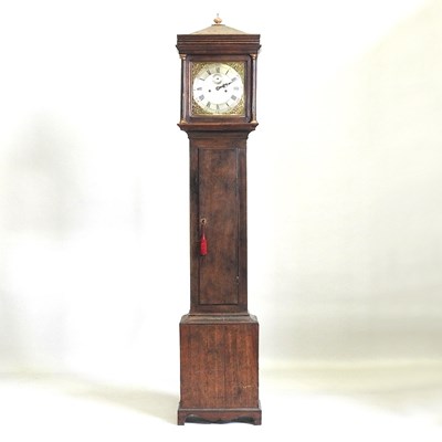 Lot 59 - An 18th century longcase clock