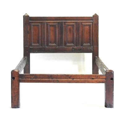 Lot 73 - An 18th century oak bedstead