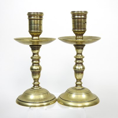 Lot 30 - A pair of candlesticks