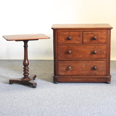 Lot 333 - A Victorian chest and a table