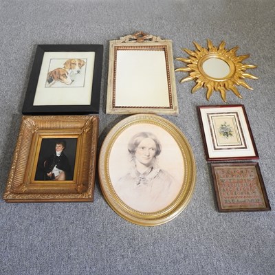 Lot 125 - A collection of pictures and mirrors