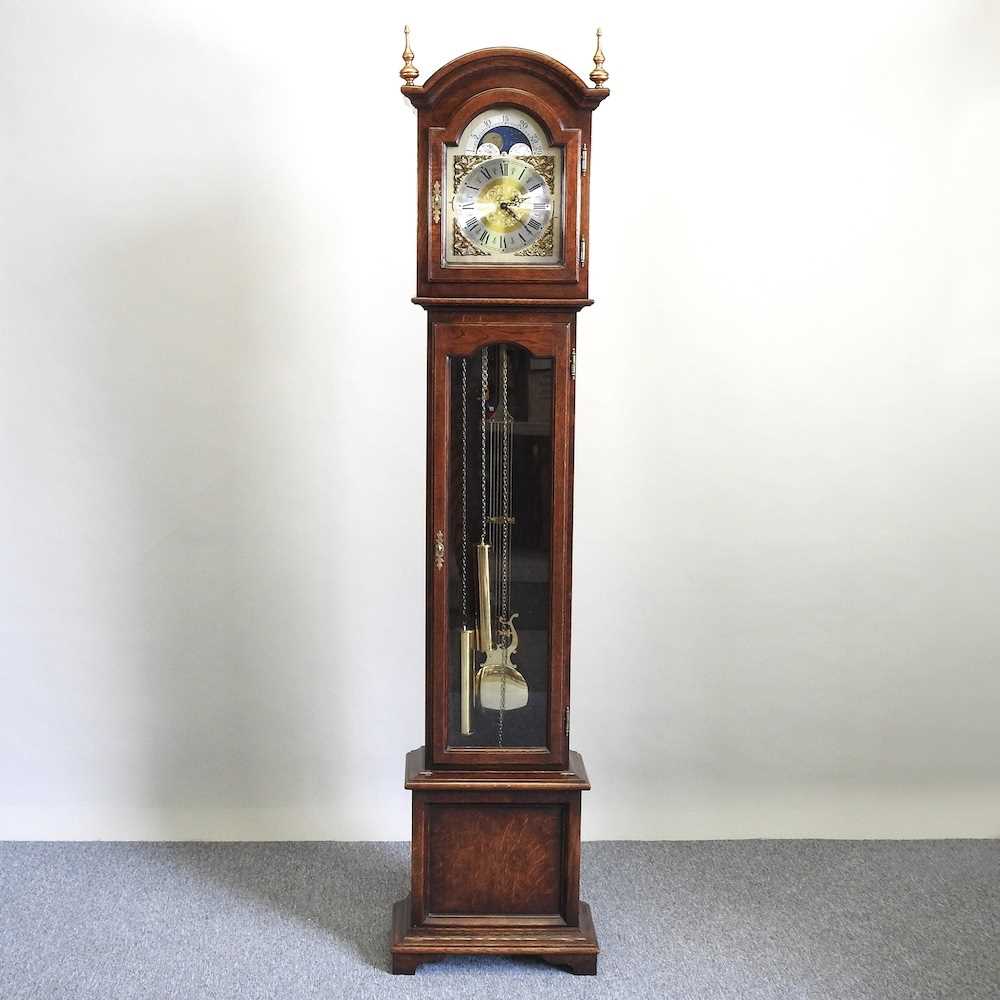 Lot 341 A modern longcase clock