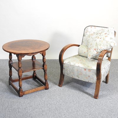 Lot 353 - A Titchmarsh & Goodwin table and a chair