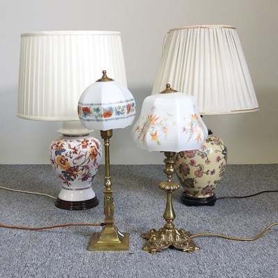 Lot 53 - Four table lamps