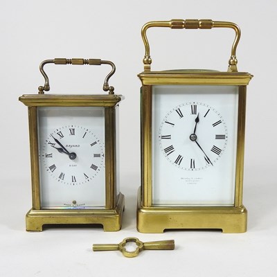 Lot 103 - Two carriage clocks