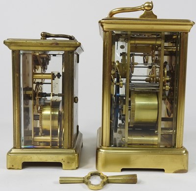 Lot 103 - Two carriage clocks