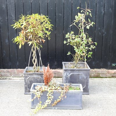 Lot 86 - Three garden planters