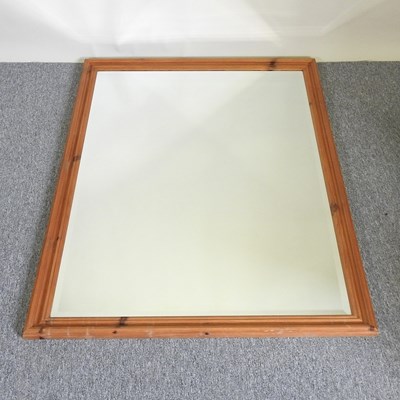 Lot 453 - A pine mirror