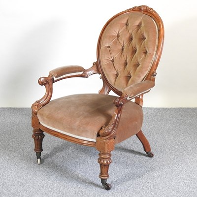 Lot 310 - A Victorian armchair