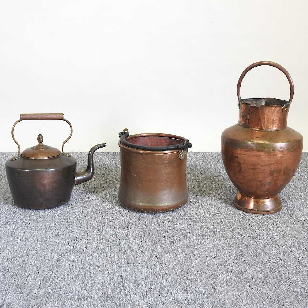 Lot 282 - Three copper items