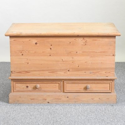 Lot 62 - A pine mule chest