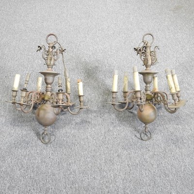 Lot 137 - A pair of chandeliers