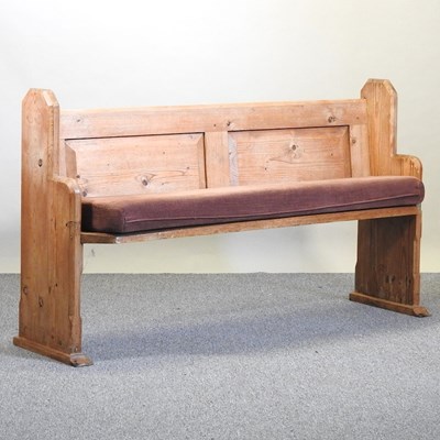 Lot 40 - A pine pew