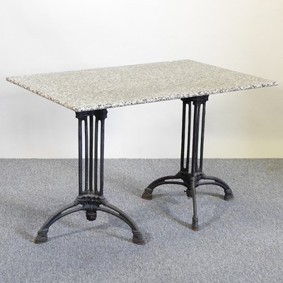 Lot 255 - A garden table