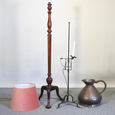 Lot 570 - A lamp and jugs