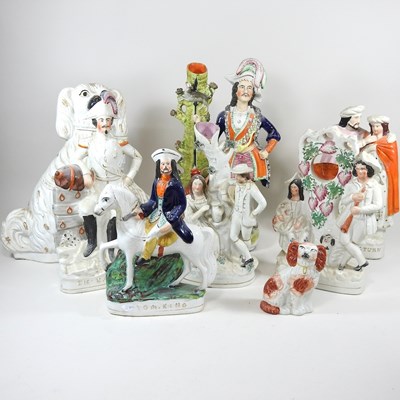 Lot 113 - A collection of Staffordshire