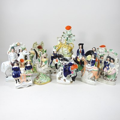 Lot 157 - A collection of Staffordshire