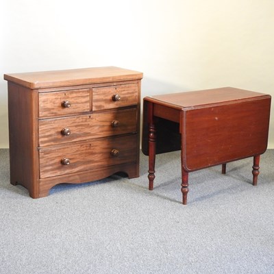 Lot 469 - A chest and a table