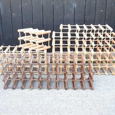 Lot 346 - Three wine racks