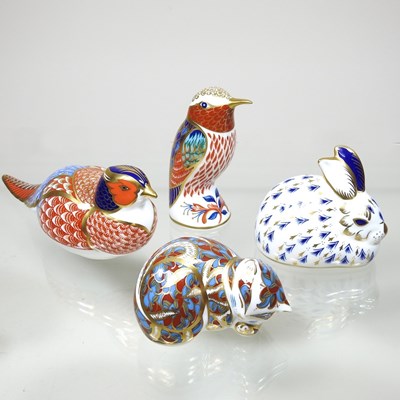 Lot 144 - Four Crown Derby animals