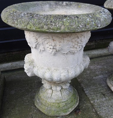 Lot 69 - A pair of garden urns