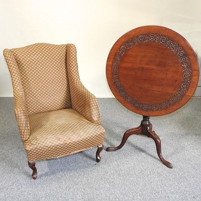 Lot 457 - A table and a chair