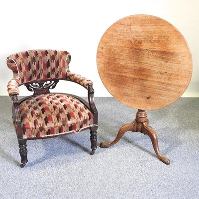 Lot 478 - A table and a chair