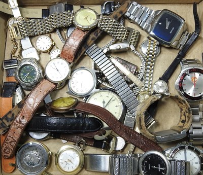Lot 35 - A collection of pocket and wristwatches