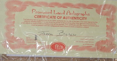 Lot 131 - A signed Jack Black photograph