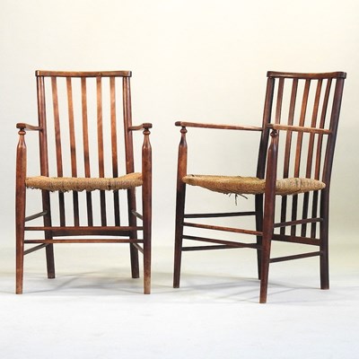 Lot 215 - A pair of armchairs