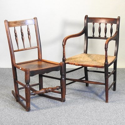 Lot 517 - Two 19th century chairs