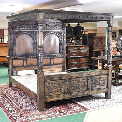 Lot 193 - A four poster bed