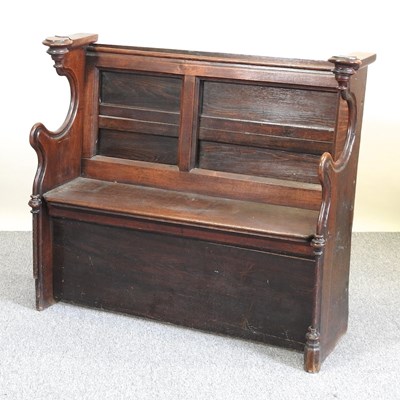 Lot 342 - A pew