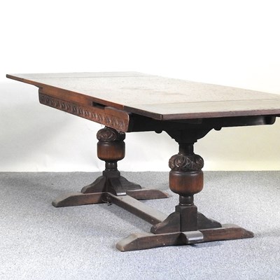 Lot 388 - A refectory table