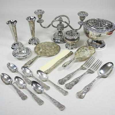 Lot 451 - A collection of silver plate