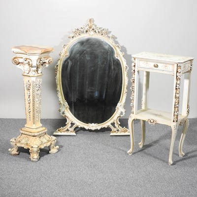 Lot 357 - Two stands and a mirror