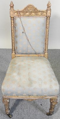 Lot 195 - A chair, mirror and cabinet
