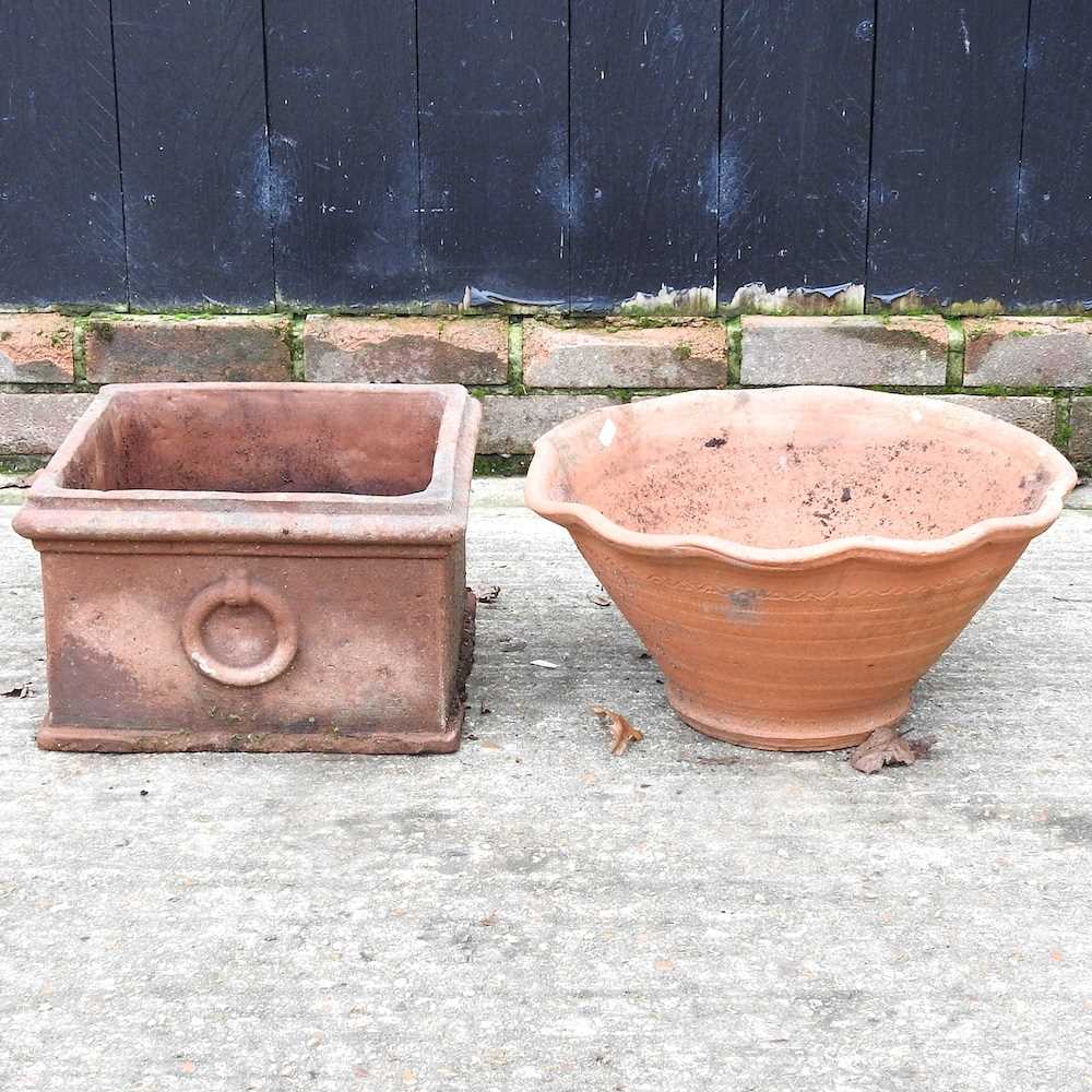 Lot 303 - Two terracotta planters