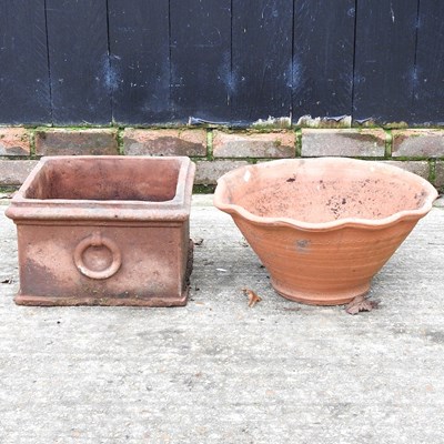 Lot 303 - Two terracotta planters