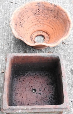 Lot 303 - Two terracotta planters