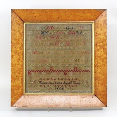 Lot 339 - A 19th century sampler