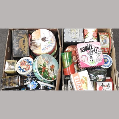 Lot 218 - A collection of tins