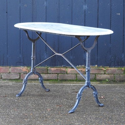 Lot 336 - A garden side table