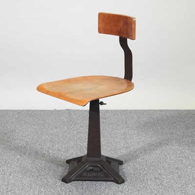 Lot 296 - A Singer chair